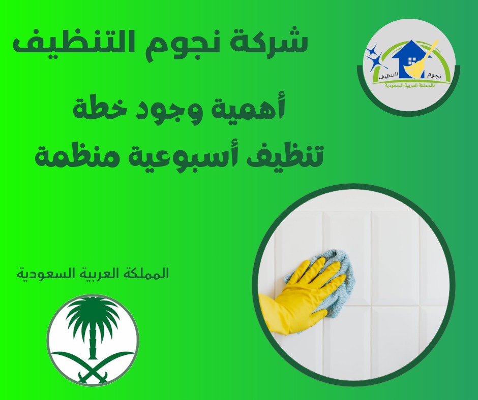 أهمية وجود خطة تنظيف أسبوعية منظمة
